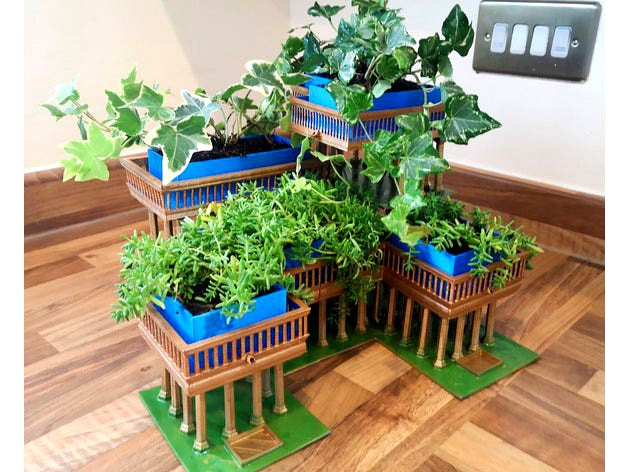 Hanging Gardens of Babylon Plant Pot by poblockim
