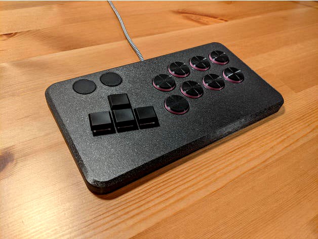 Slimbox M: mixbox-layout low profile fightstick by jfedor