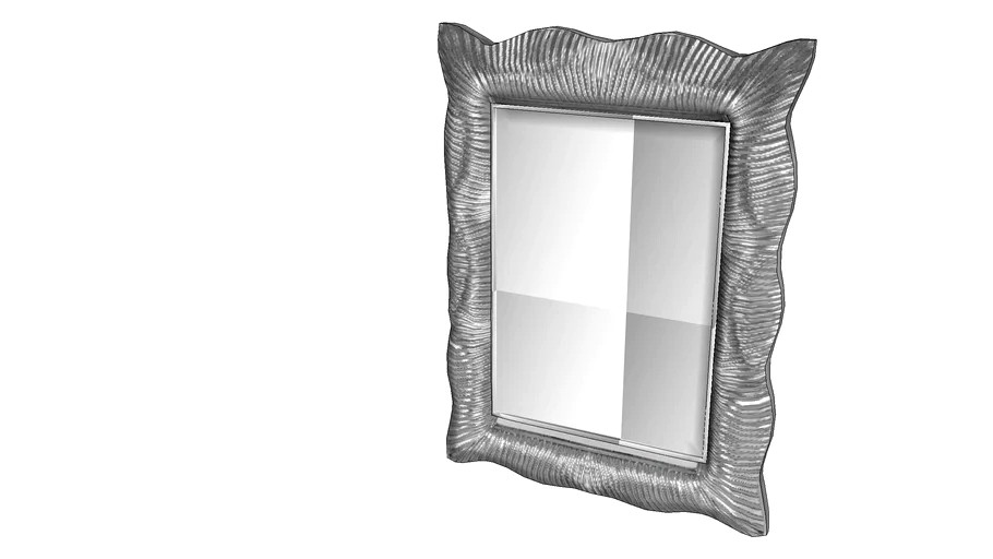 85696 mirror wavy silver