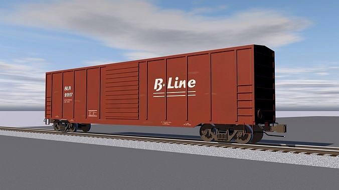 Train Car - Boxcar - Railroad Cargo