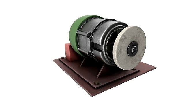 Grindstone handmade 3d model vray