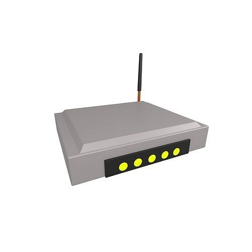 Cartoon Wifi Router v1 002