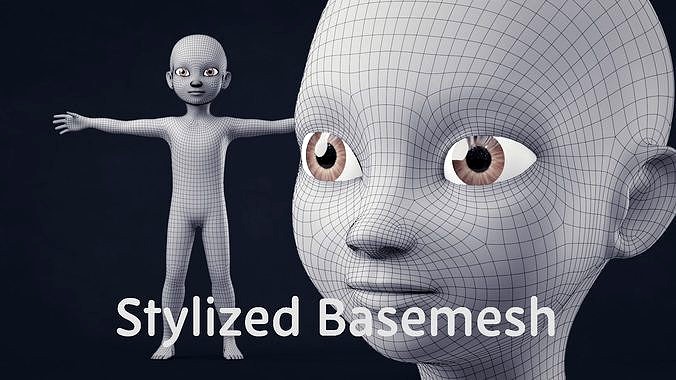 Stylized Basemesh for Animation