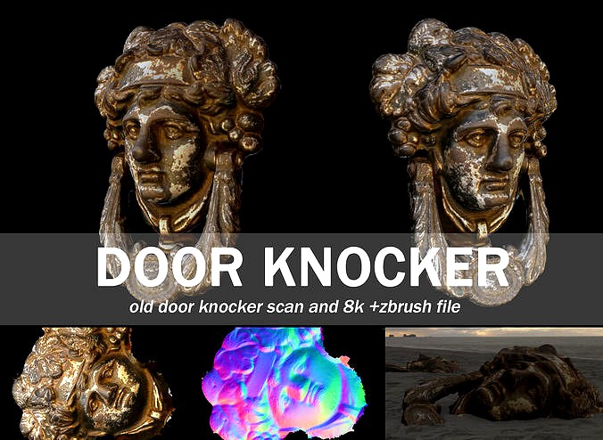 Ornate old door knocker