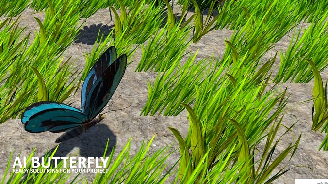 AI butterfly for Unity