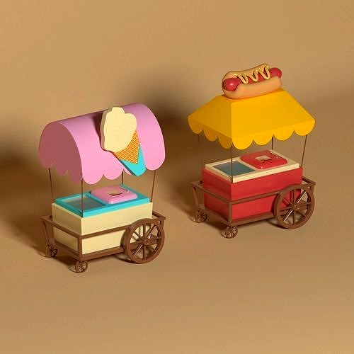 Ice Cream and Hot Dog Carts
