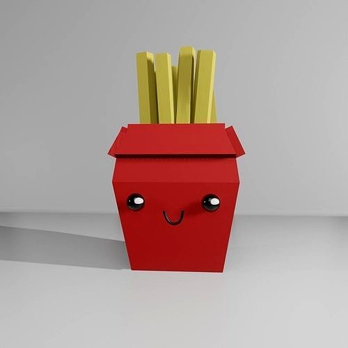 Cute Cartoony French Fries