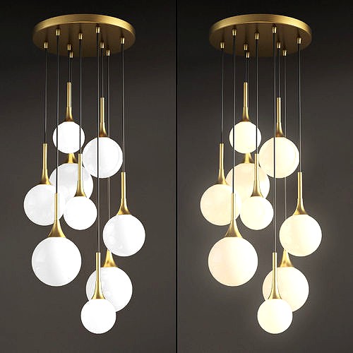 Hanging lamp Restoration Hardware Whitney Chandelier