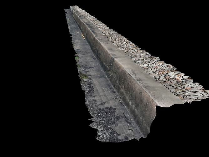 Curb Sidewalk Road curb - Photogrammetry