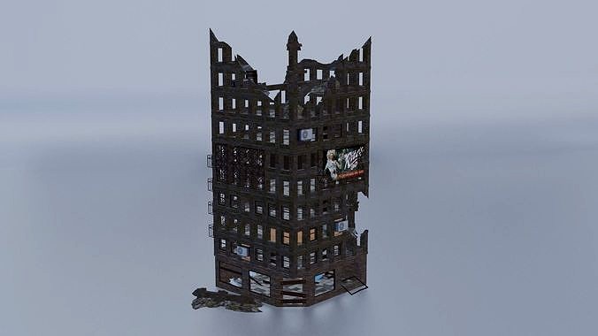 Destroyed Apocalyptic Building