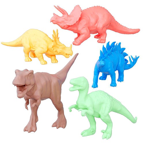 Collection of colored dinosaurs