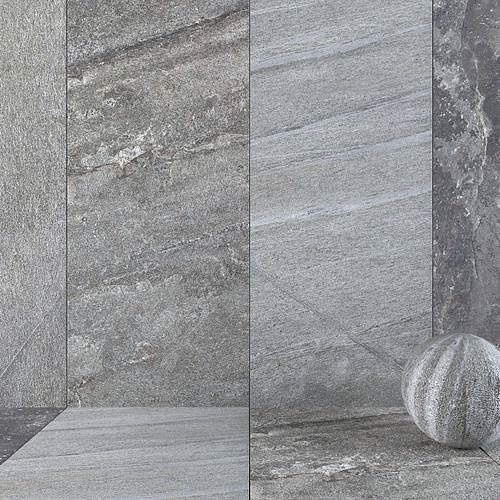 Stone Wall Tiles Santorini Grey 120x270 Set