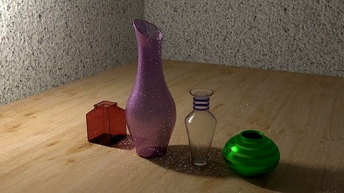 set 4 vases