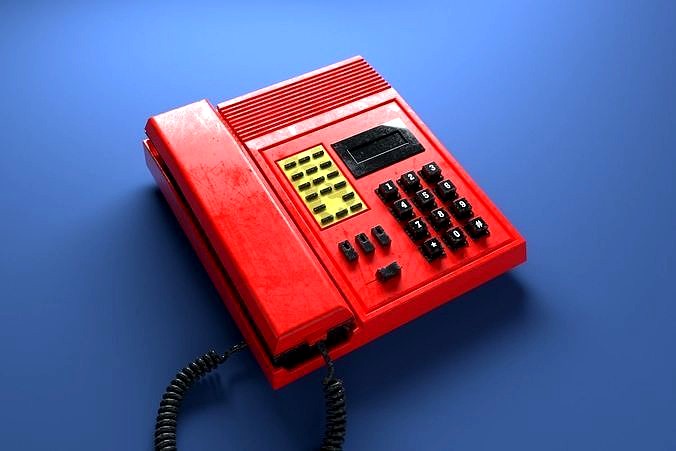 Telephone Push Button AT Retro Money Heist 1980