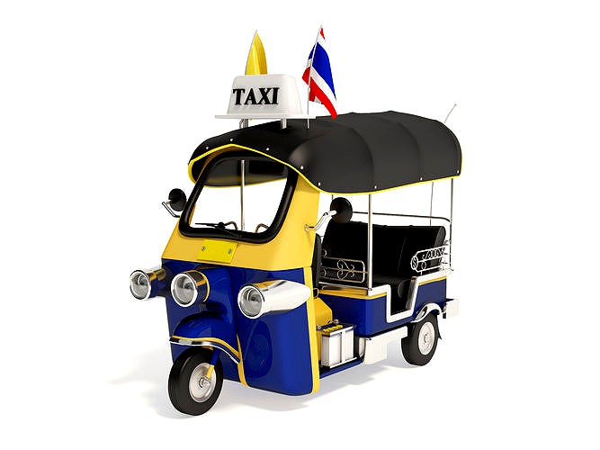 Tuk-Tuk Motor-tricycle in Thailand