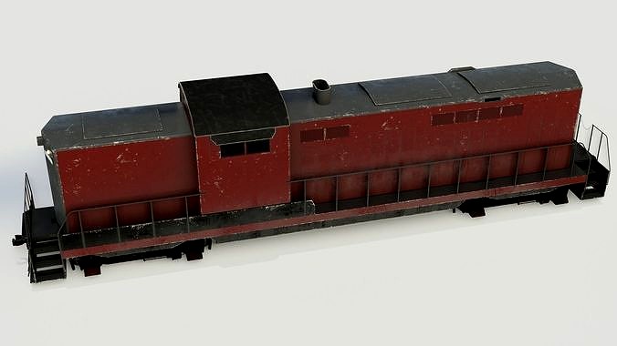 Diesel locomotive 3D model
