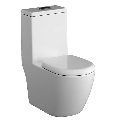 One piece EWC toilet 3D model Modeled in 3ds max