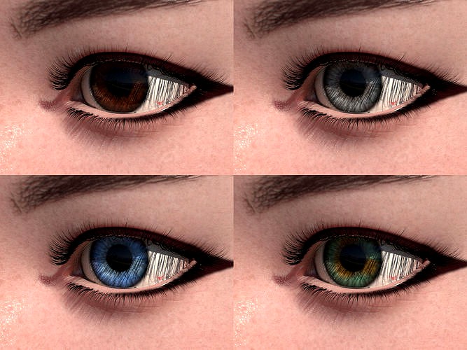 3D Human Cute Eyes 6 Colors