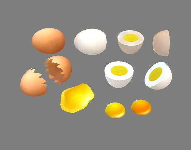 A pile of eggs - soft-boiled eggs -yolk-eggshells-broken eggs