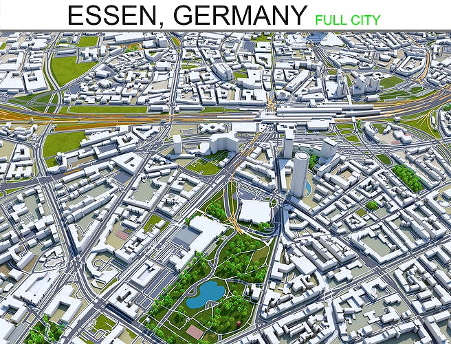 Essen City in Germany 40km