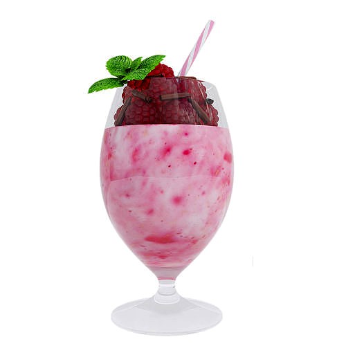 Raspberry milkshake