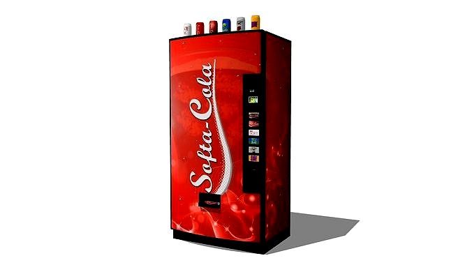 Vending Machine With Pop Cans