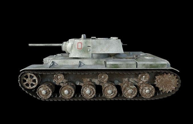 Low Poly Tank KV1 Como 002