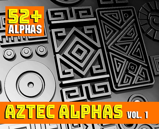 Aztec ALPHA BRUSHES Volume 1