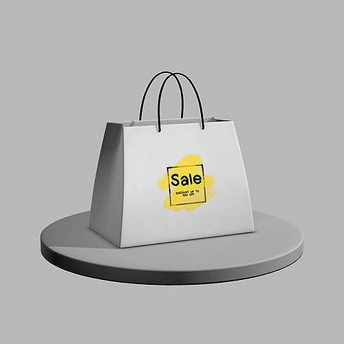 Shopping bag setup and texture