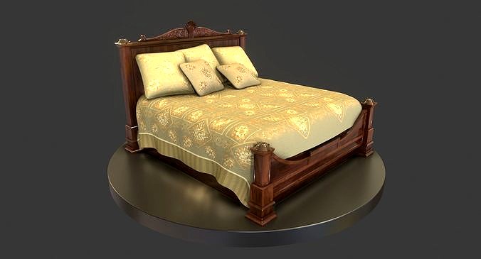 Vintage Wooden Bed