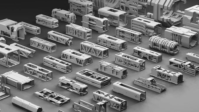 Hard Surface Framing Assets Volume 1