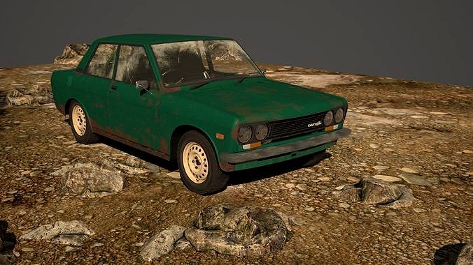 DATSUN 510 - Rally Car - rustic - abandoned