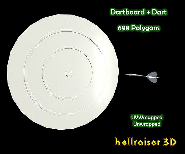 Dartboard - Includes 2 Objects