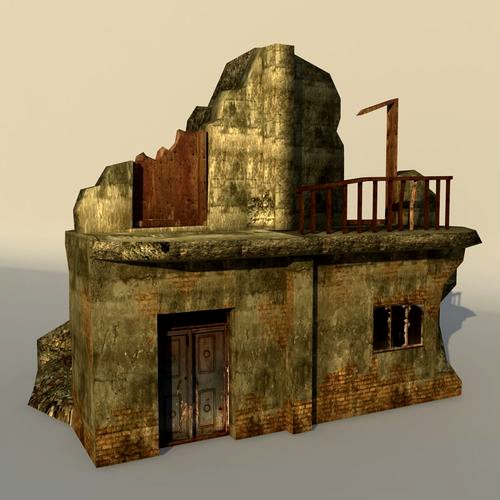 Middle East destroyed house for game num05