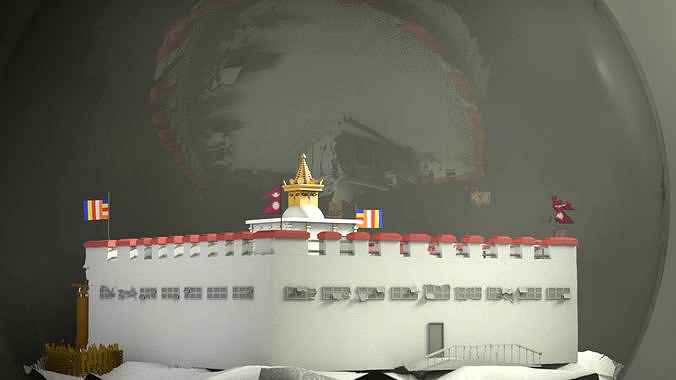 Maya Devi Temple 3D Model - Lumbini Nepal