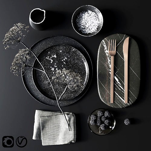 Black Tableware