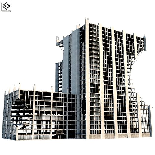 damaged building