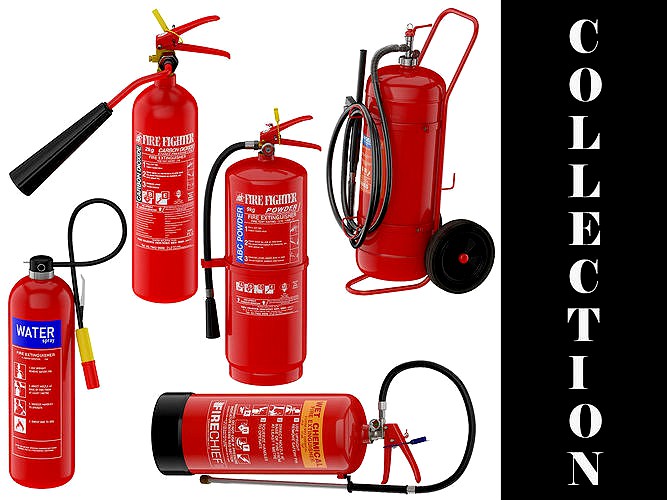 5 Fire Extinguishers Collection