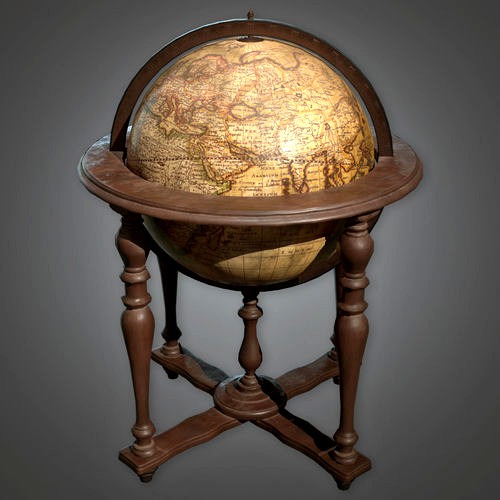 ATT - Standing Globe Antiques - PBR Game Ready