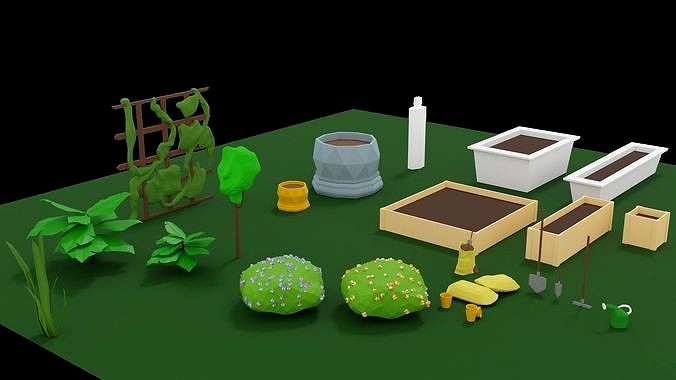 Gardening Plants and Accessories Pack