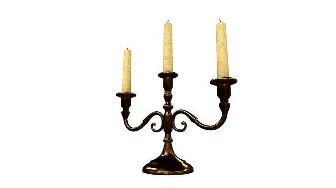 Candle holder triple