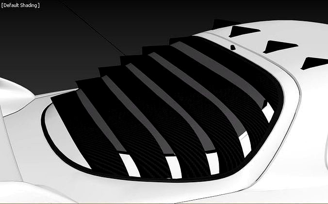 Rx7 FD Rear window carbon fiber Louvers 3d model