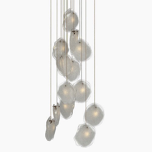 Shakuff Crystal Shell Staggered Chandalier