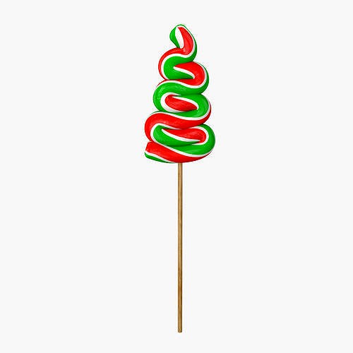 Christmas tree lollipop