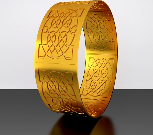 Celtic Knot Bangle v2