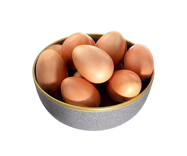 Serving Bowl with Eggs