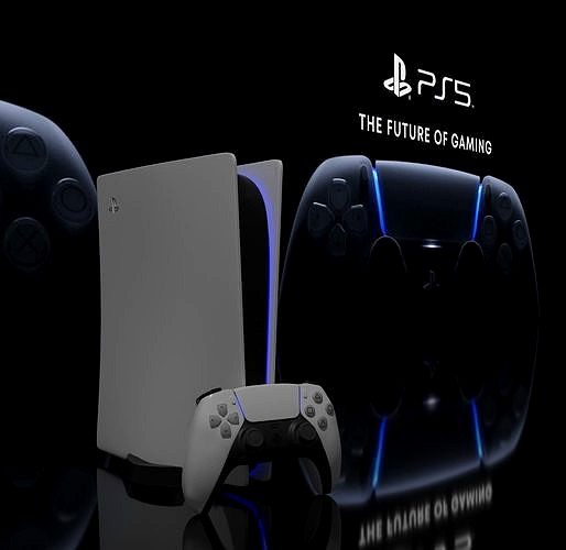 PS5 controller and console