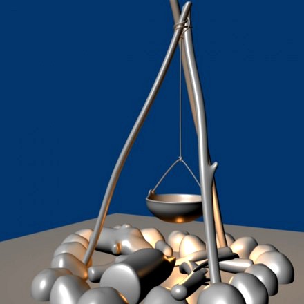 campfire cooking set