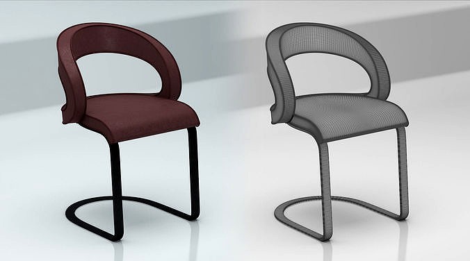 Curved Chair- Highpoly