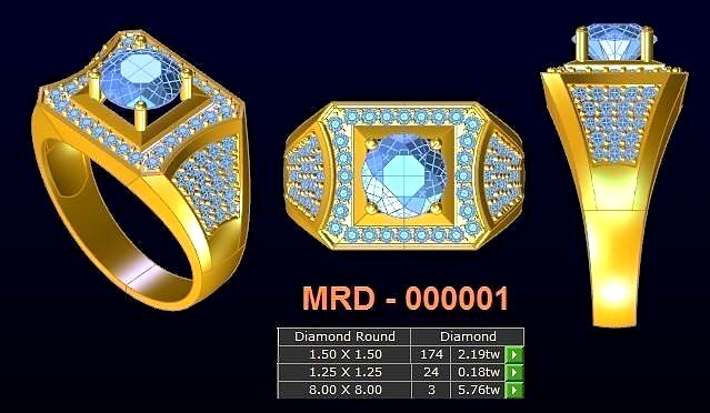 10 models diamond menring 1 | 3D